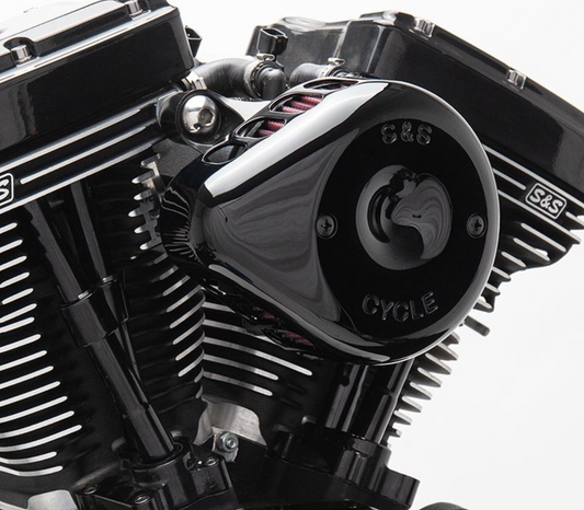 S&S Cycle Stealth Mini TearDrop Air Cleaner Kit For Harley-Davidson 170-0436C1