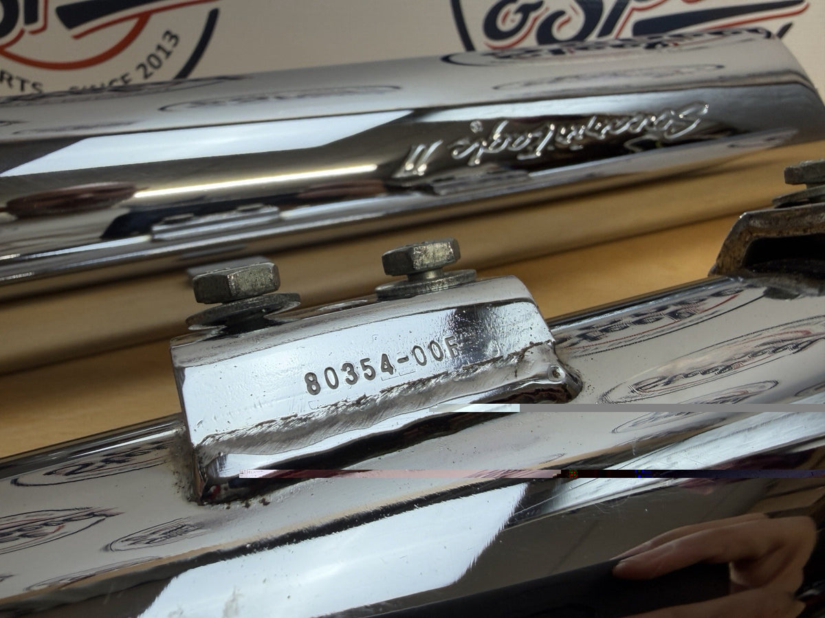 Harley-Davidson Screamin' Eagle II Slash Cut Exhaust MUFFLER Set 80354-006