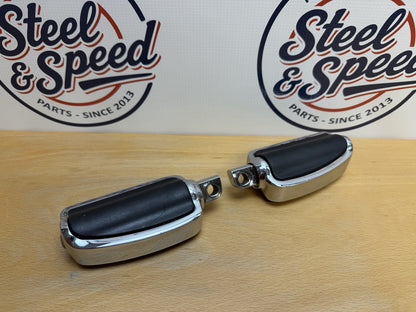 Genuine Harley-Davidson Airflow Rider Footpeg Set Chrome 505004352