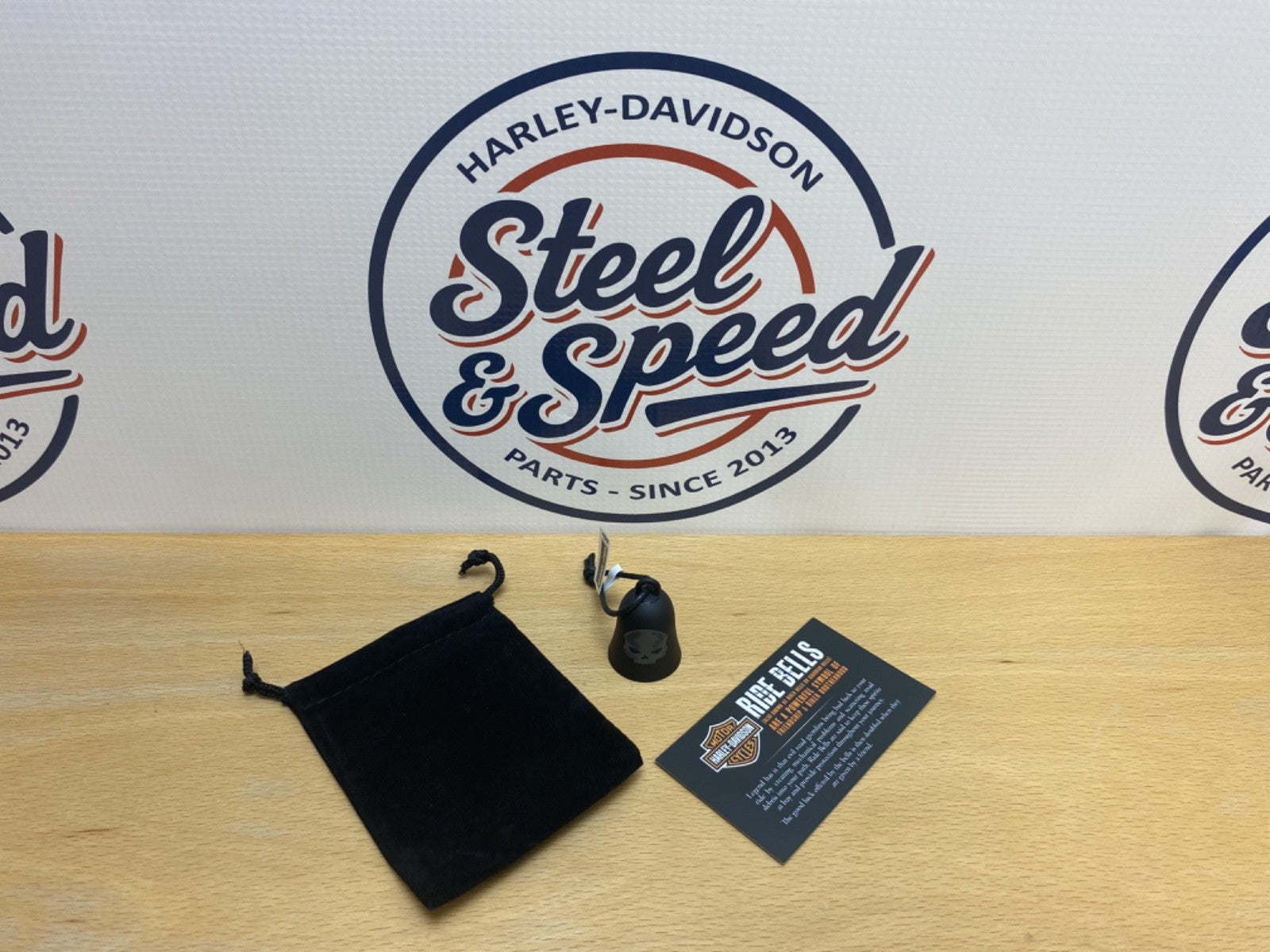 Genuine Harley-Davidson Willie G Skull Matte Black RIDING BELL HRB0520
