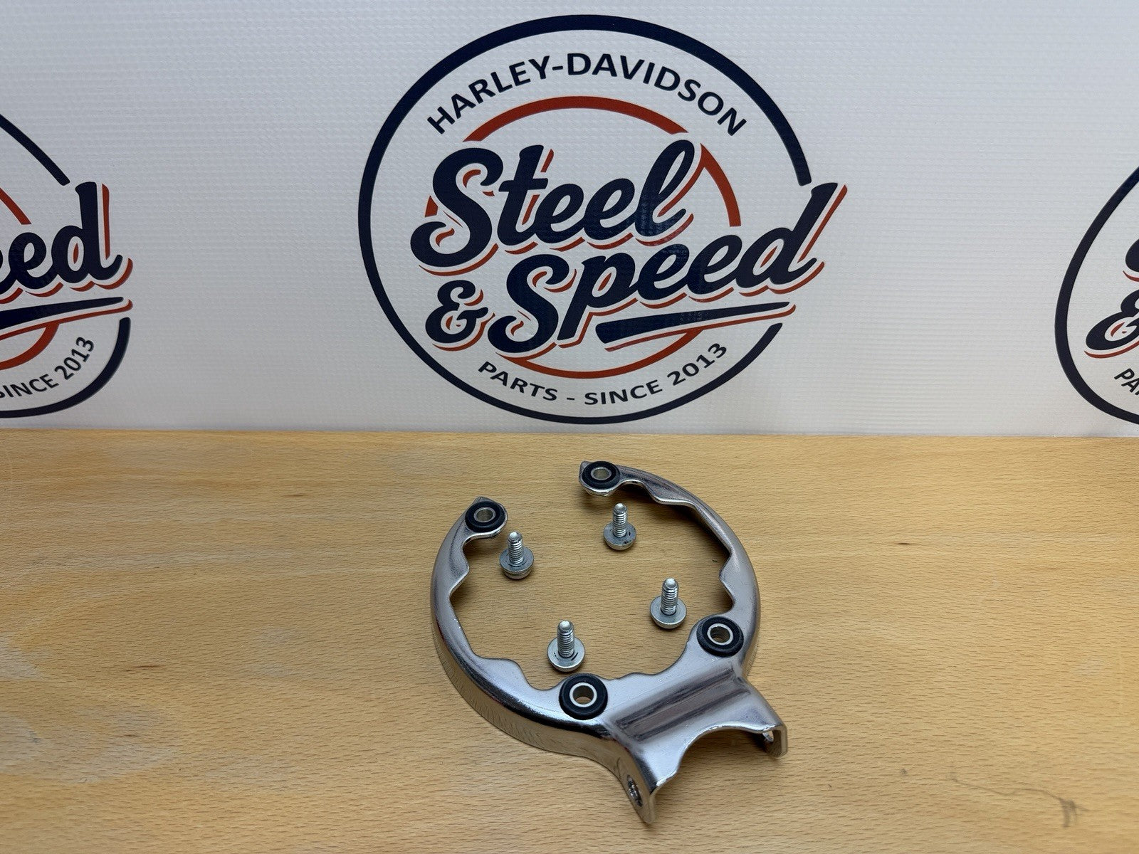 Genuine Harley-Davidson 5.75" LED Headlight BRACKET Chrome 677003740
