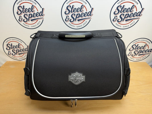 Genuine Harley-Davidson Bar & Shield Overnight Luggage Bag Black Nylon 933000050