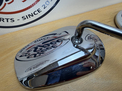 Genuine Harley-Davidson MIRROR Set Short Stem Chrome PAIR 91840-03B, 91845-03B4