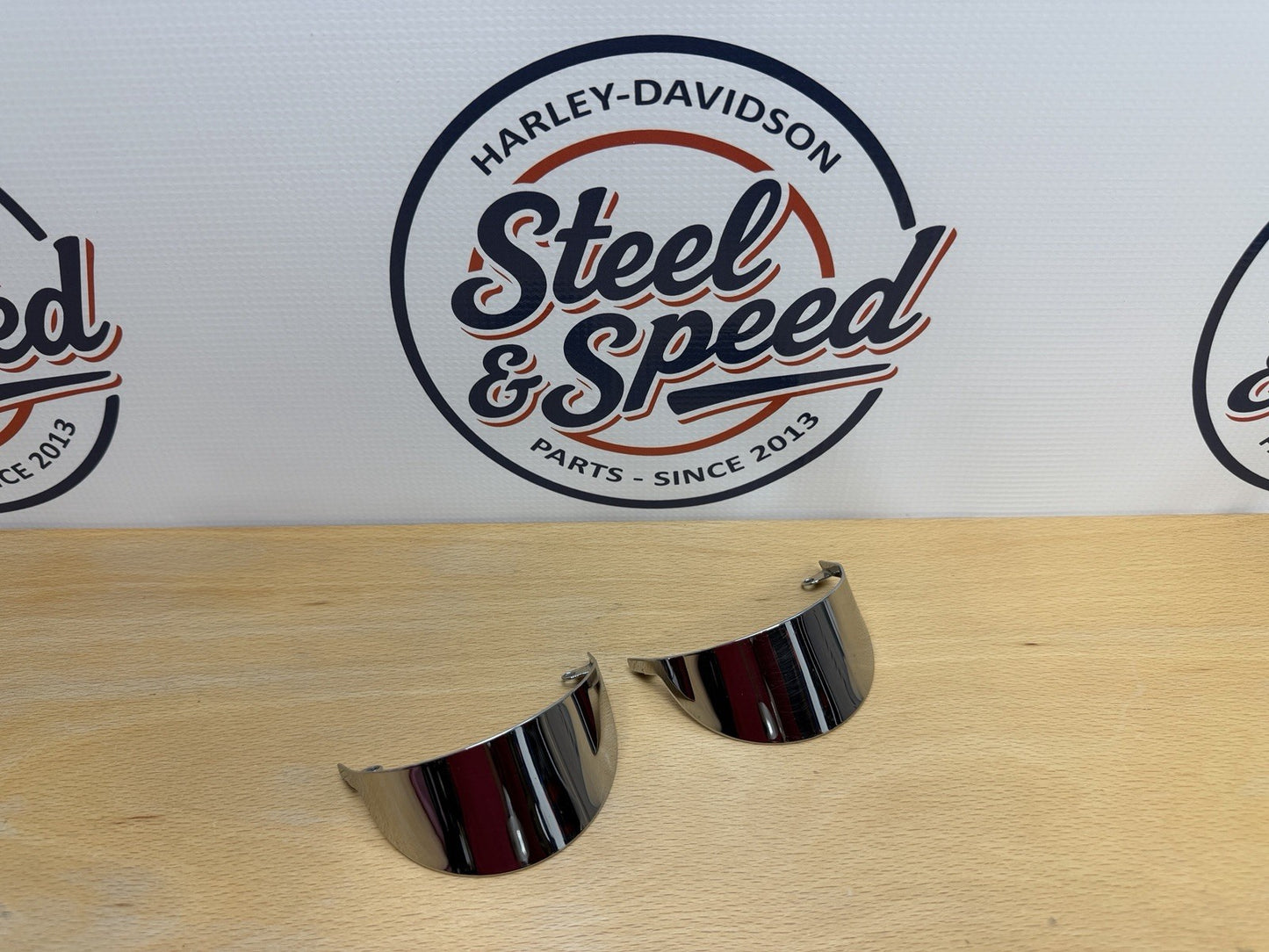 Genuine Harley-Davidson Passing Lamp Visor Set Chrome 67783-78T0