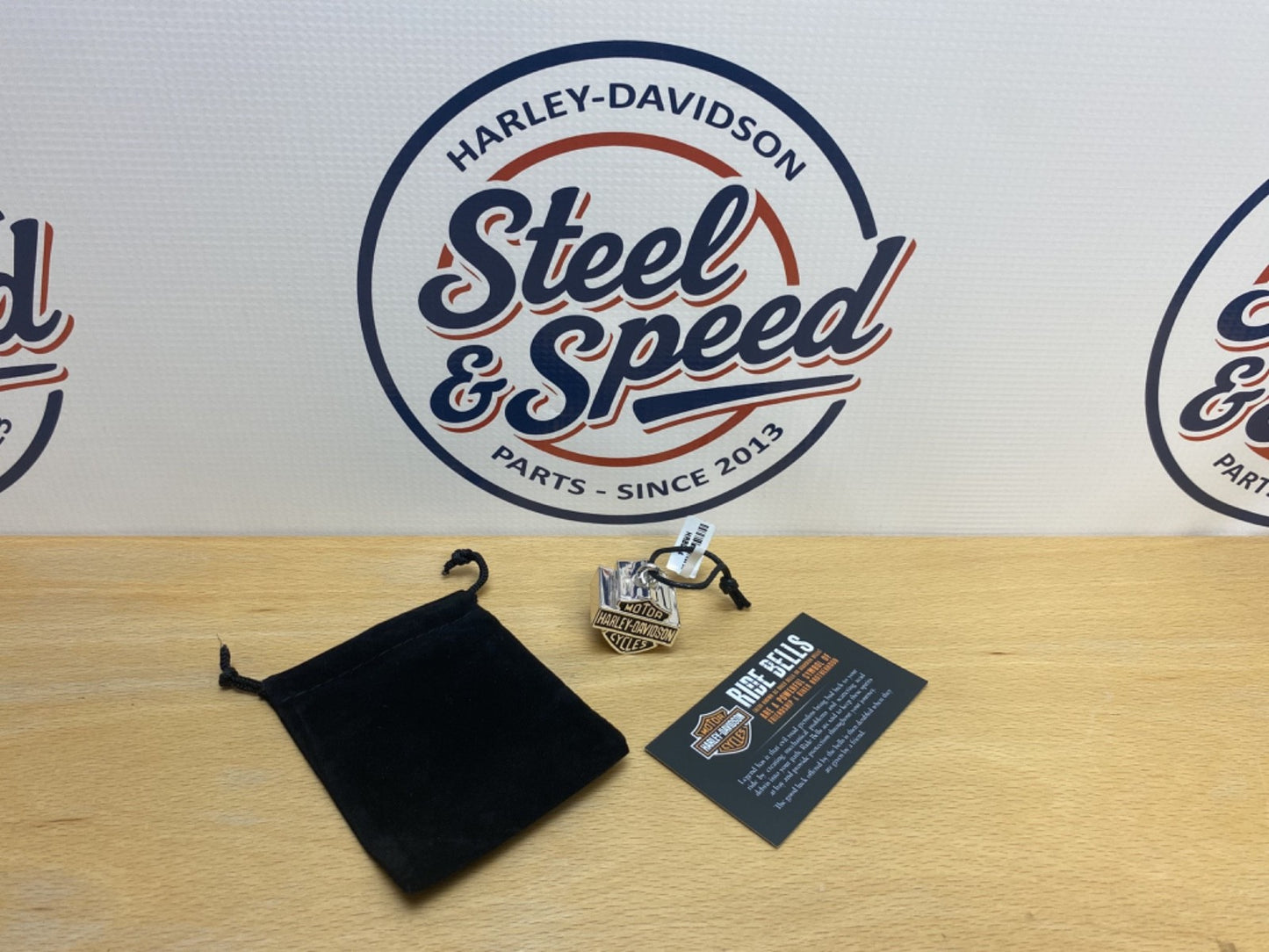 Genuine Harley-Davidson 3D Big Bar & Shield Logo RIDING BELL HRB0240