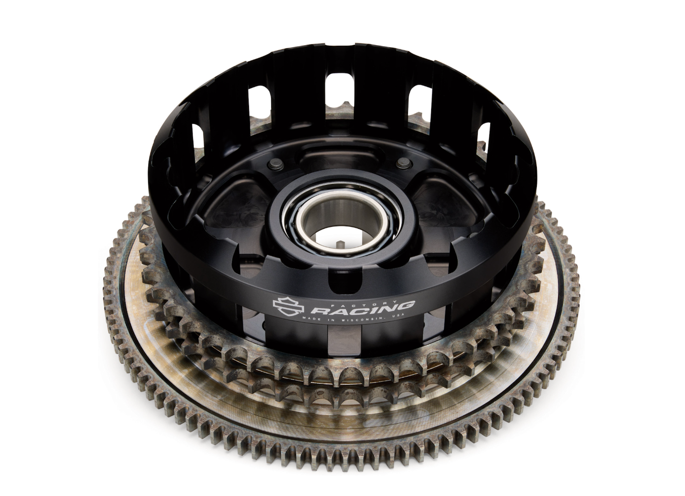 Genuine Harley-Davidon Screamin' Eagle Racing Pro Billet Clutch Basket 37000402A1