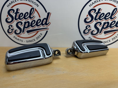 Genuine Harley-Davidson Airflow Rider Footpeg Set Chrome 505004351