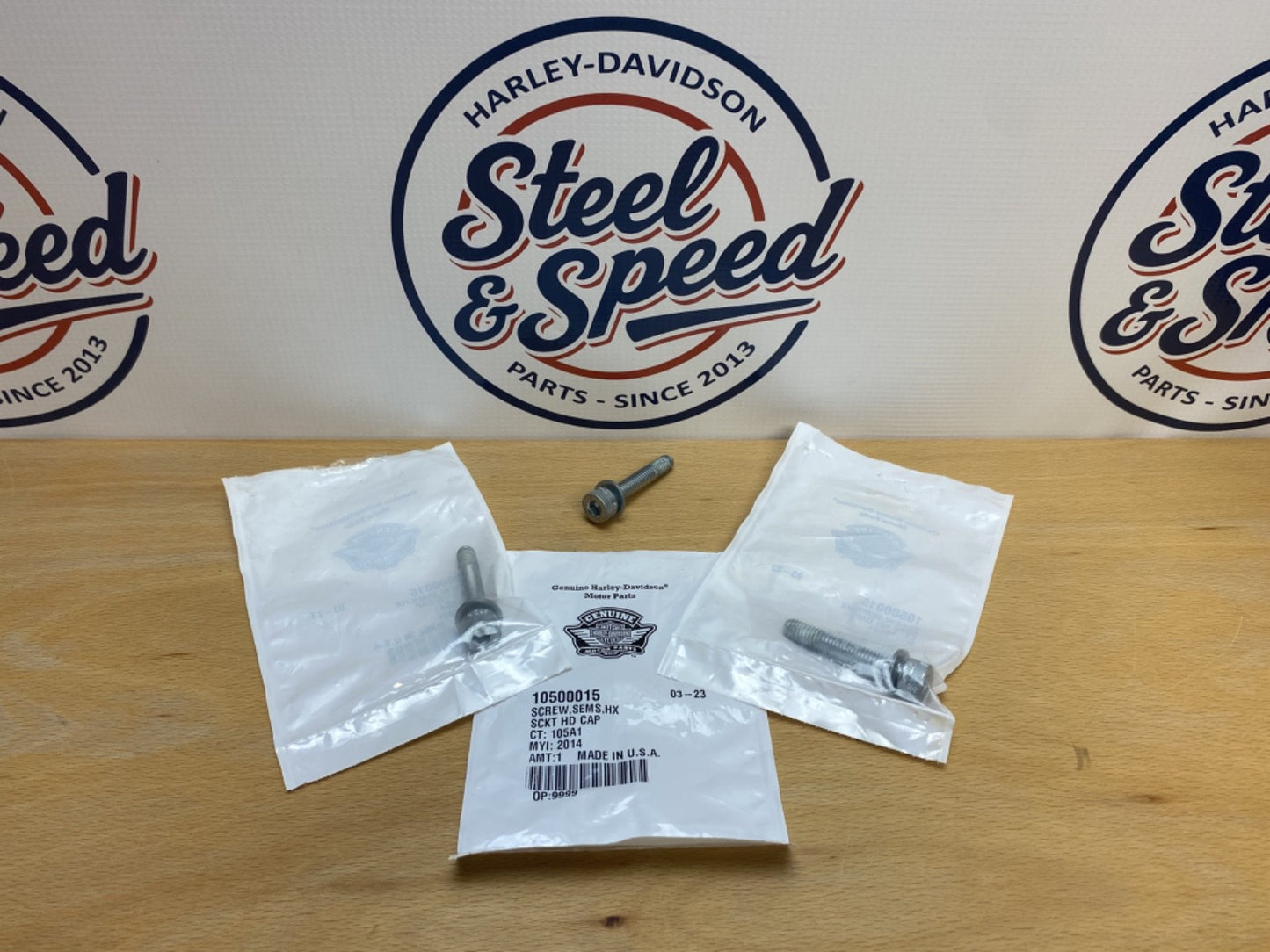 Genuine Harley-Davidson SCREW 5/16-18x1-7/8 Hex Socket (Set of 3) 105000150