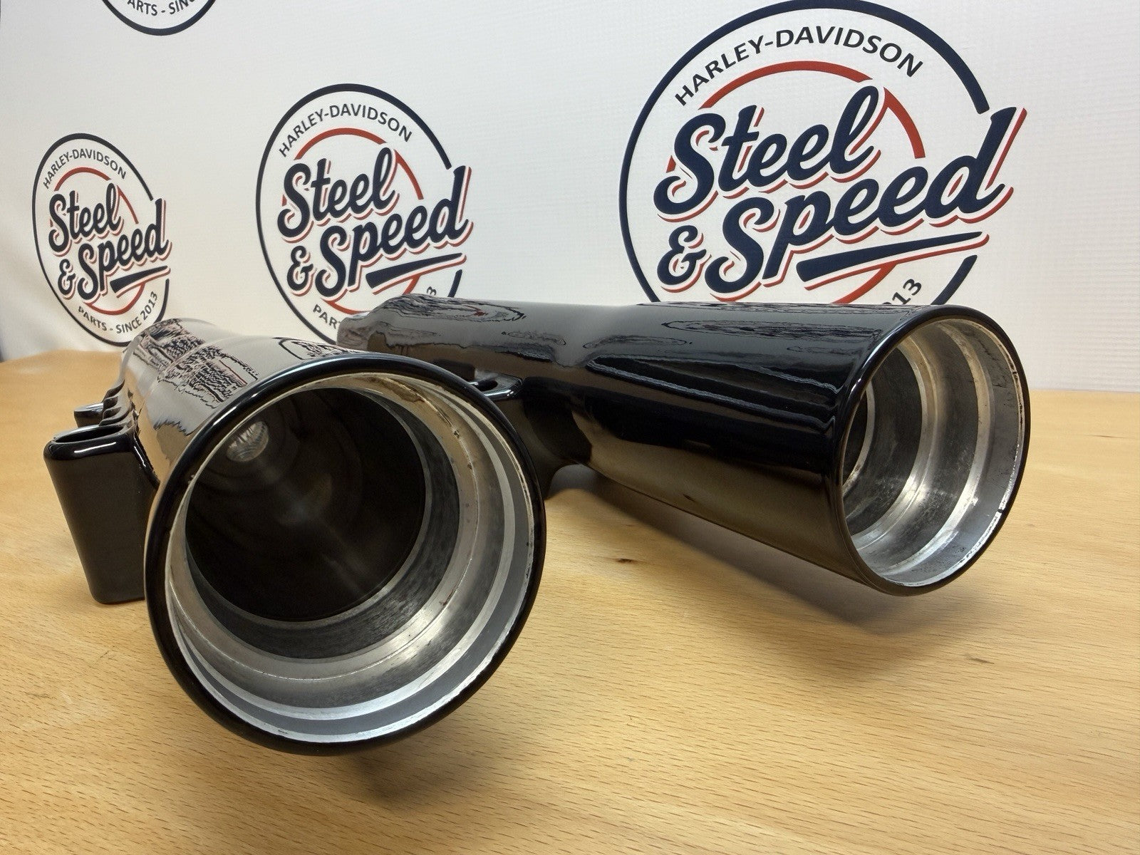 Genuine Harley-Davidson Softail Fat Boy Fork Slider LOWER Black Pair 455004043