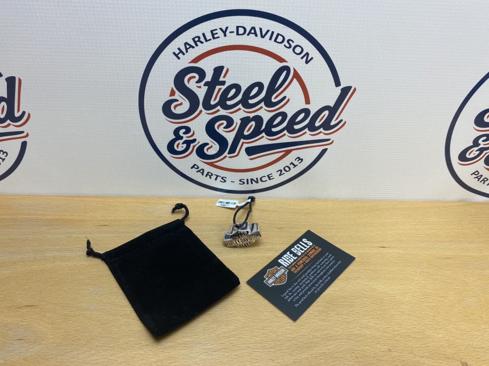 Genuine Harley-Davidson Vintage Bar & Shield Logo RIDING BELL HRB1110