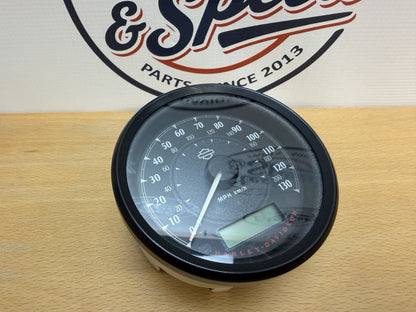 Genuine Harley-Davidson SPEEDOMETER Dual MPH Km/h 4" Black Calibrated 709002171