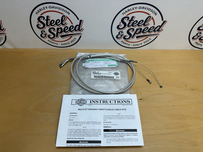 Genuine Harley-Davidson Sportster DiamondBack Throttle & Idle CABLE Set 56726-070