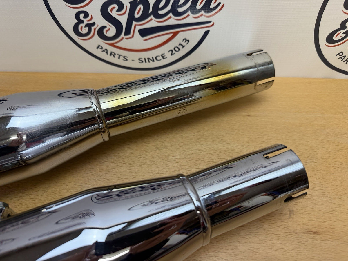 Harley-Davidson Screamin' Eagle II Slash Cut Exhaust MUFFLER Set 80354-003