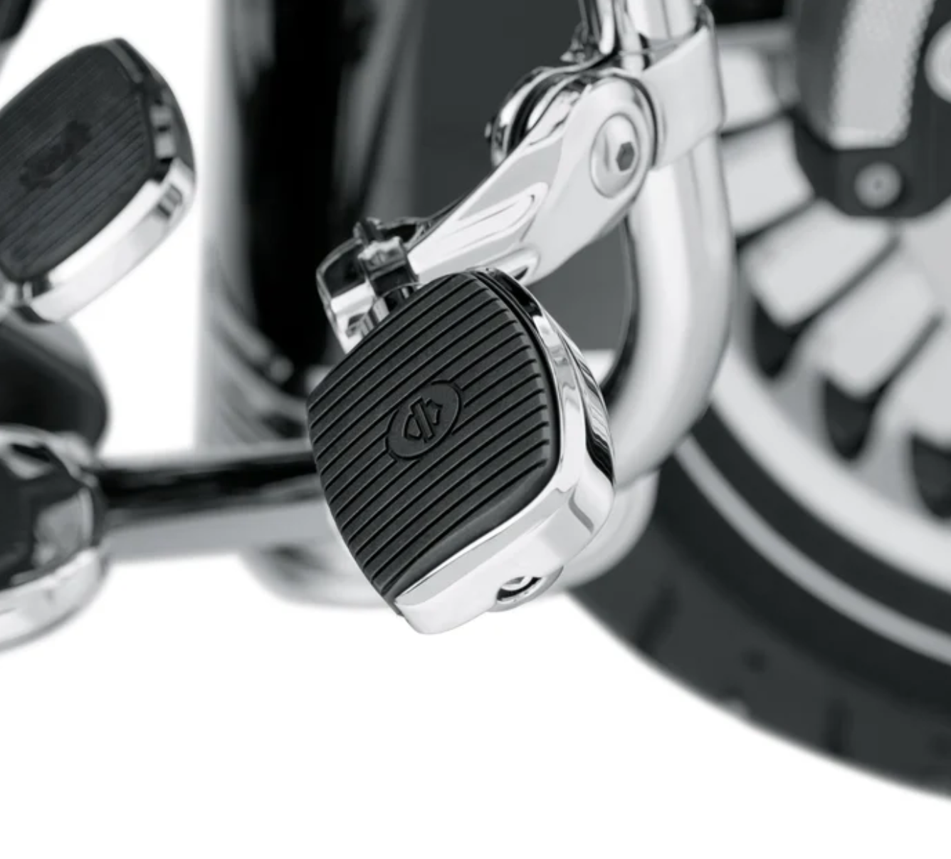 Genuine Harley-Davidson Mini Footboard Kit - Small, Chrome 505001393