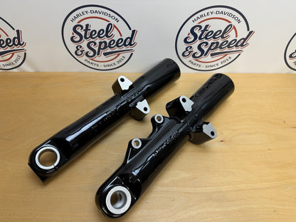 Genuine Harley-Davidson Softail Fat Boy Fork Slider LOWER Black Pair 455004041