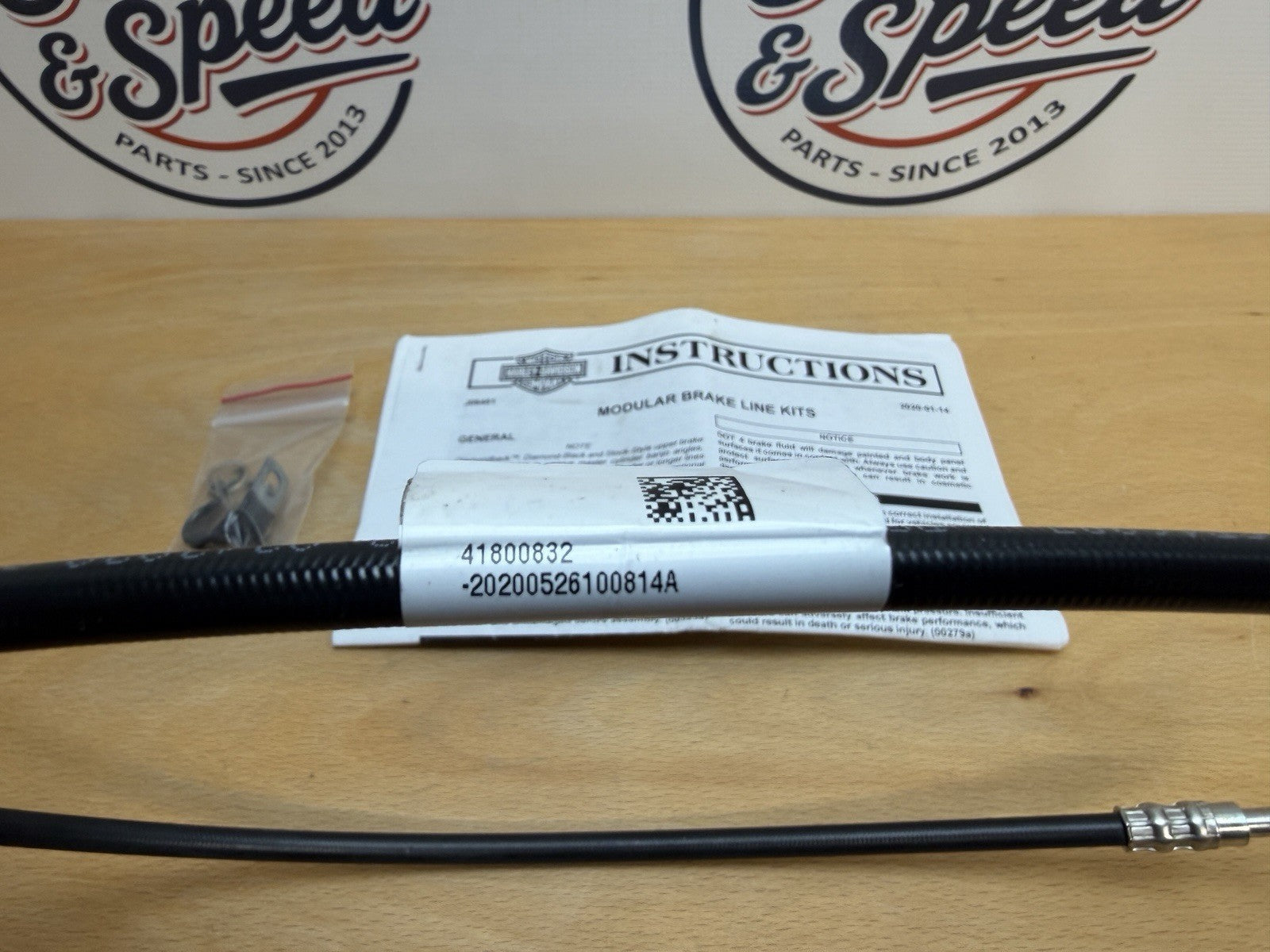 Genuine Harley-Davidson Softail Modular BRAKE LINE Front Upper 418008321