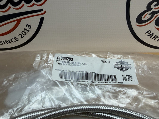 Genuine Harley-Davidson Sportster DiamondBack Braided Front Brake Line 418002831