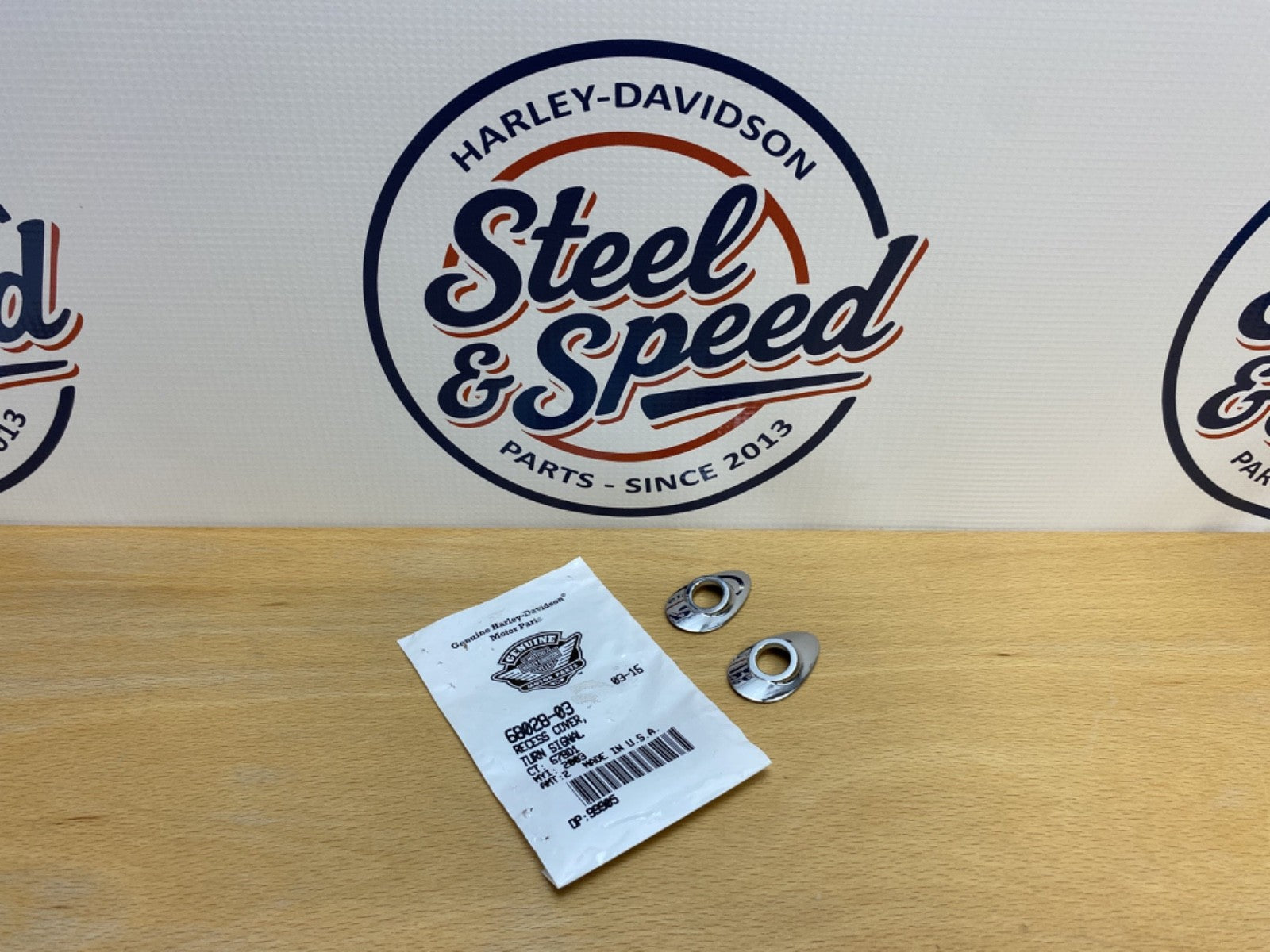 Genuine Harley-Davidson Indicator Relocation Kit Recess COVER (Pair) 68028-030