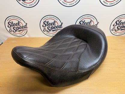 Harley-Davidson Touring Low-Profile SEAT Set Rider + Pillion Seat MAHOGANY BROWN4