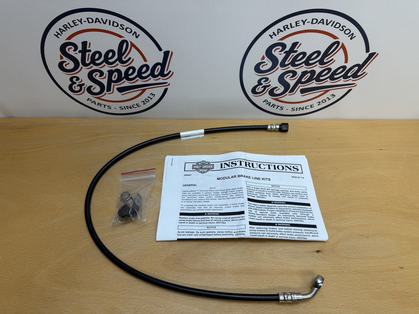 Genuine Harley-Davidson Softail Modular BRAKE LINE Front Upper 418008320