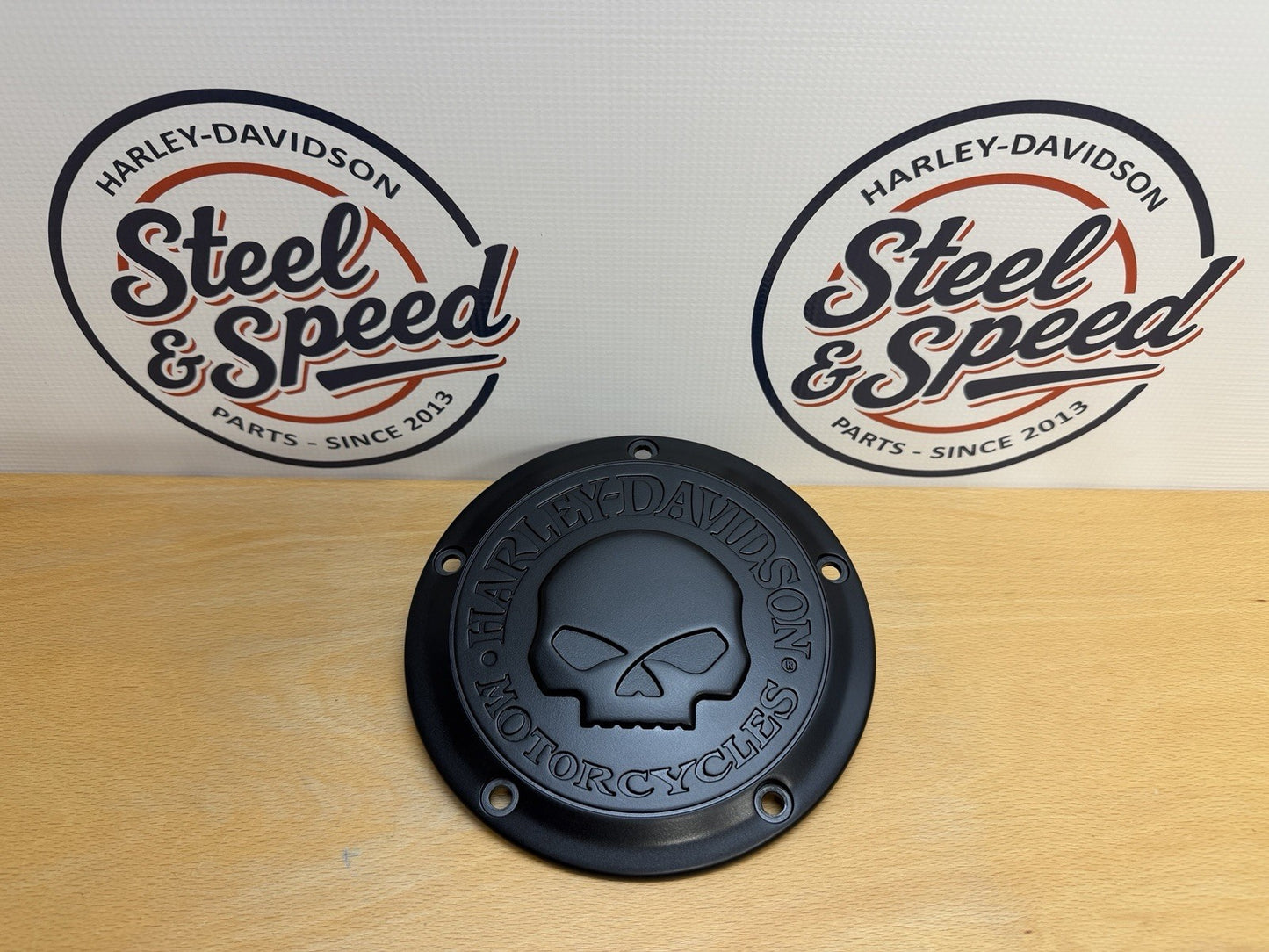 Genuine Harley-Davidson Willie G CLUTCH DERBY COVER Satin Black 257007420