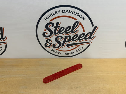 Genuine Harley-Davidson Number Plate / Side REFLECTOR Red E-Marked 69490-070