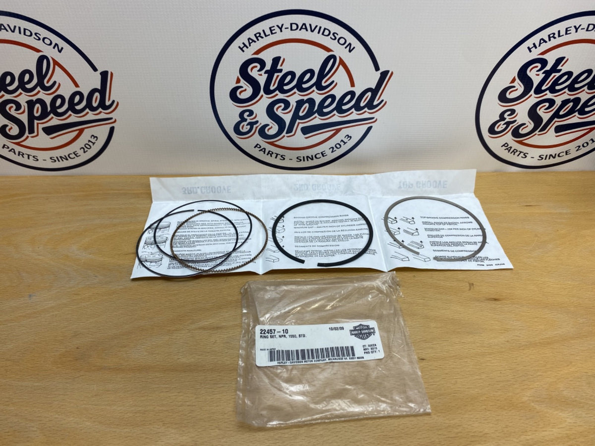 Genuine Harley-Davidson Screamin' Eagle Piston RING SET NPR 1550 STD  22457-100