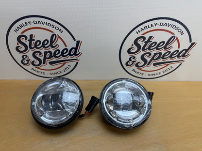 LED Auxiliary Light Passing Light for Harley-Davidson Models 4" Chrome0