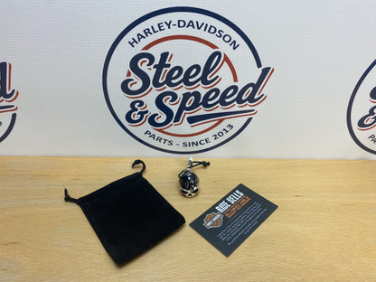 Genuine Harley-Davidson Black Flame Skull RIDING BELL HRB0390