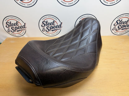 Harley-Davidson Touring Low-Profile SEAT Set Rider + Pillion Seat MAHOGANY BROWN2