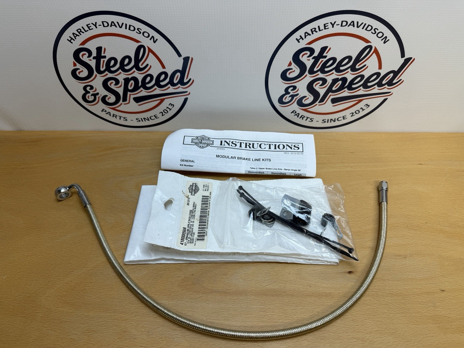Genuine Harley-Davidson Softail DiamondBack Brake Line ABS Front Upper 41800090A0