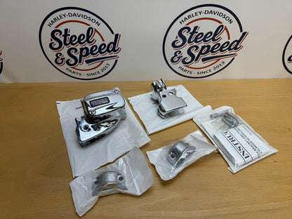 Harley-Davidson Clutch Bracket and Master Cylinder Reservoir Kit Chrome 417004800