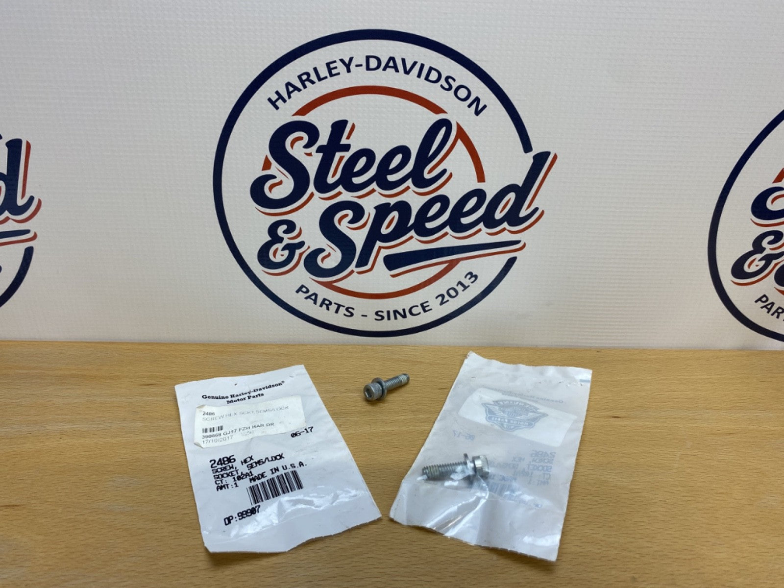 Genuine Harley-Davidson SCREW 1/4-20x1 Hex Socket (Set of 2) 24860