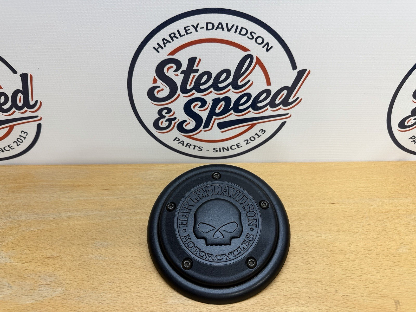 Genuine Harley-Davidson Willie G Skull Air Cleaner COVER TRIM Black 294003660