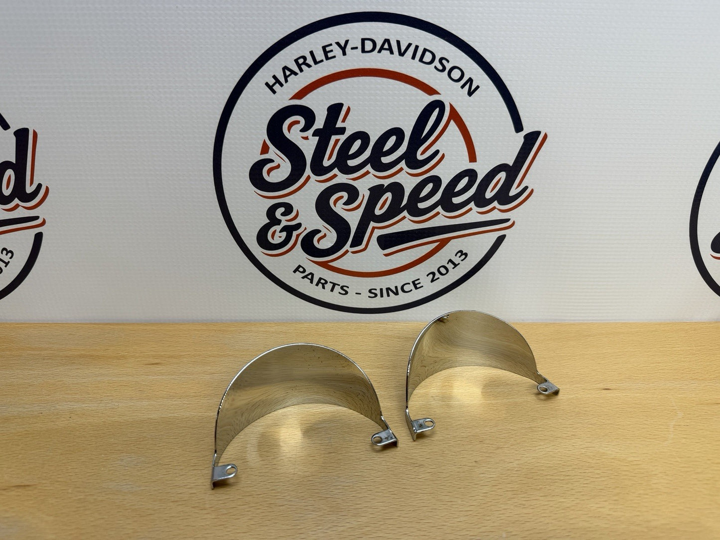 Genuine Harley-Davidson Passing Lamp Visor Set Chrome 67783-78T3
