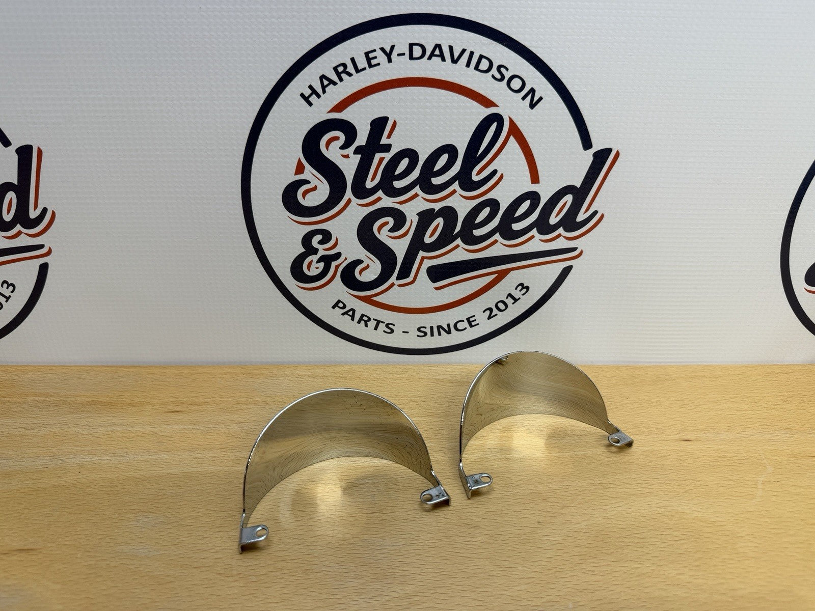 Genuine Harley-Davidson Passing Lamp Visor Set Chrome 67783-78T3